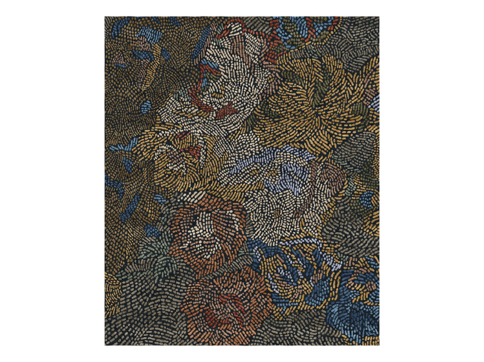 FIAMETTA GIARDINO IN AUTUNNO - Handmade wool and silk rug _ Tapis Rouge